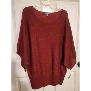 New with tags Apt. 9 Women's sparkly Holidays Red top Size 1X plus size